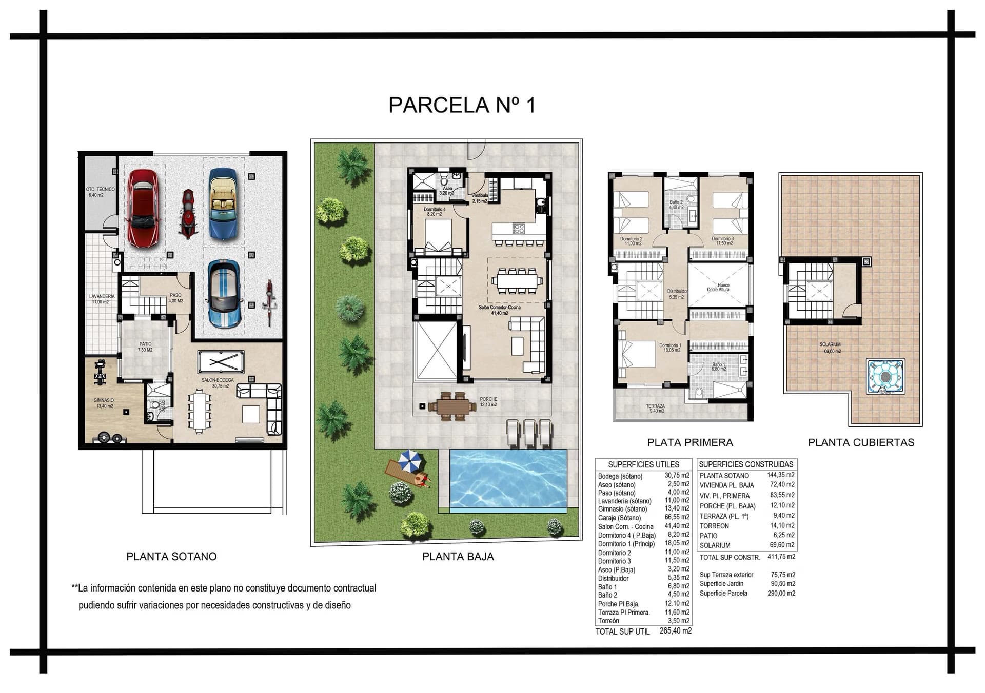 Floor plan — Villa 1