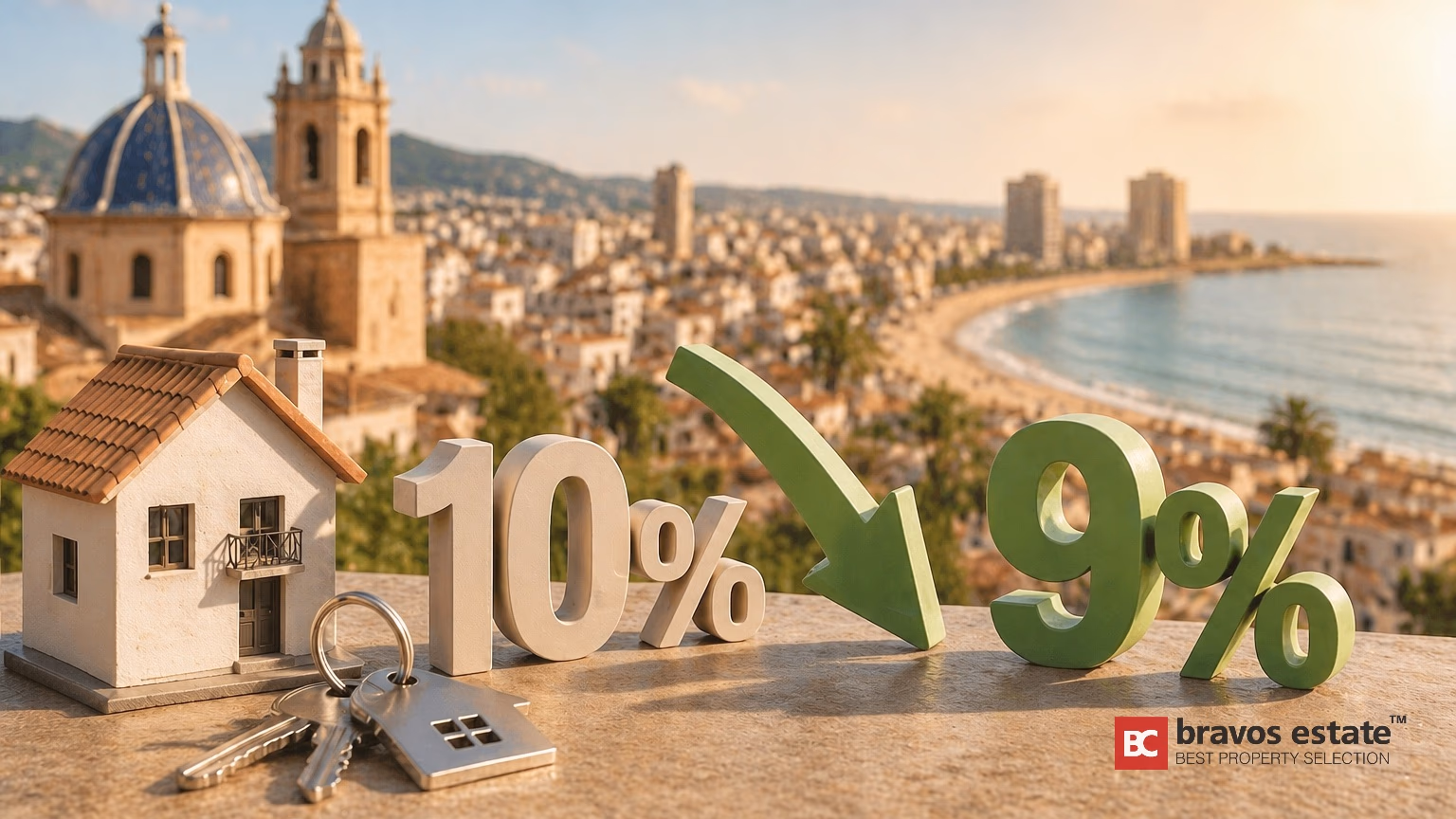 Налог на покупку недвижимости на Costa Blanca снижен до 9% — с июня 2026