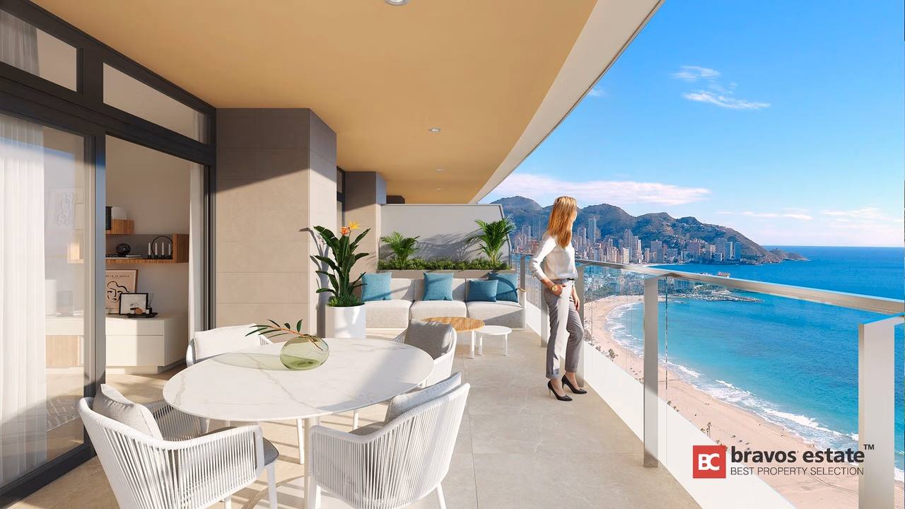 Апартаменты с 2 спальнями у пляжа Poniente, Бенидорм, 103 м² - 2