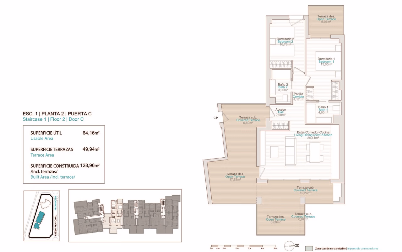 Апартаменты у моря, 2 спальни в Вильяхойосе · 99 m² - 12