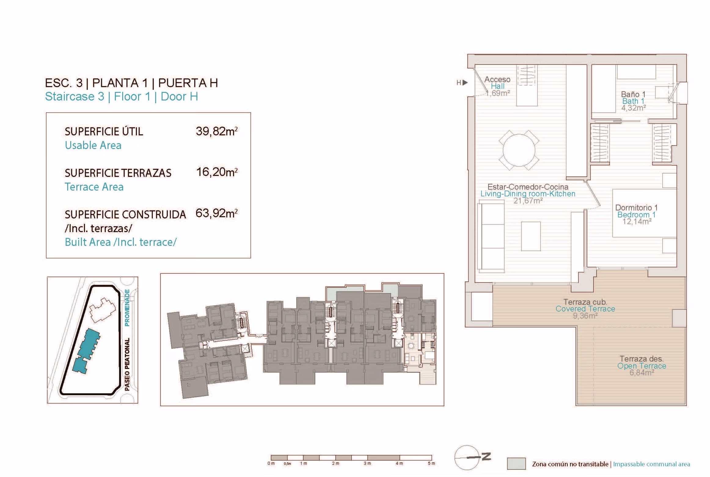 Апартаменты у моря, 1 спальня в Вильяхойосе · 63 m² - 14
