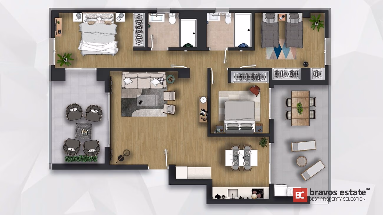 Апартаменты у моря, 3 спальни в Пунта-Приме · 110 m² - 39