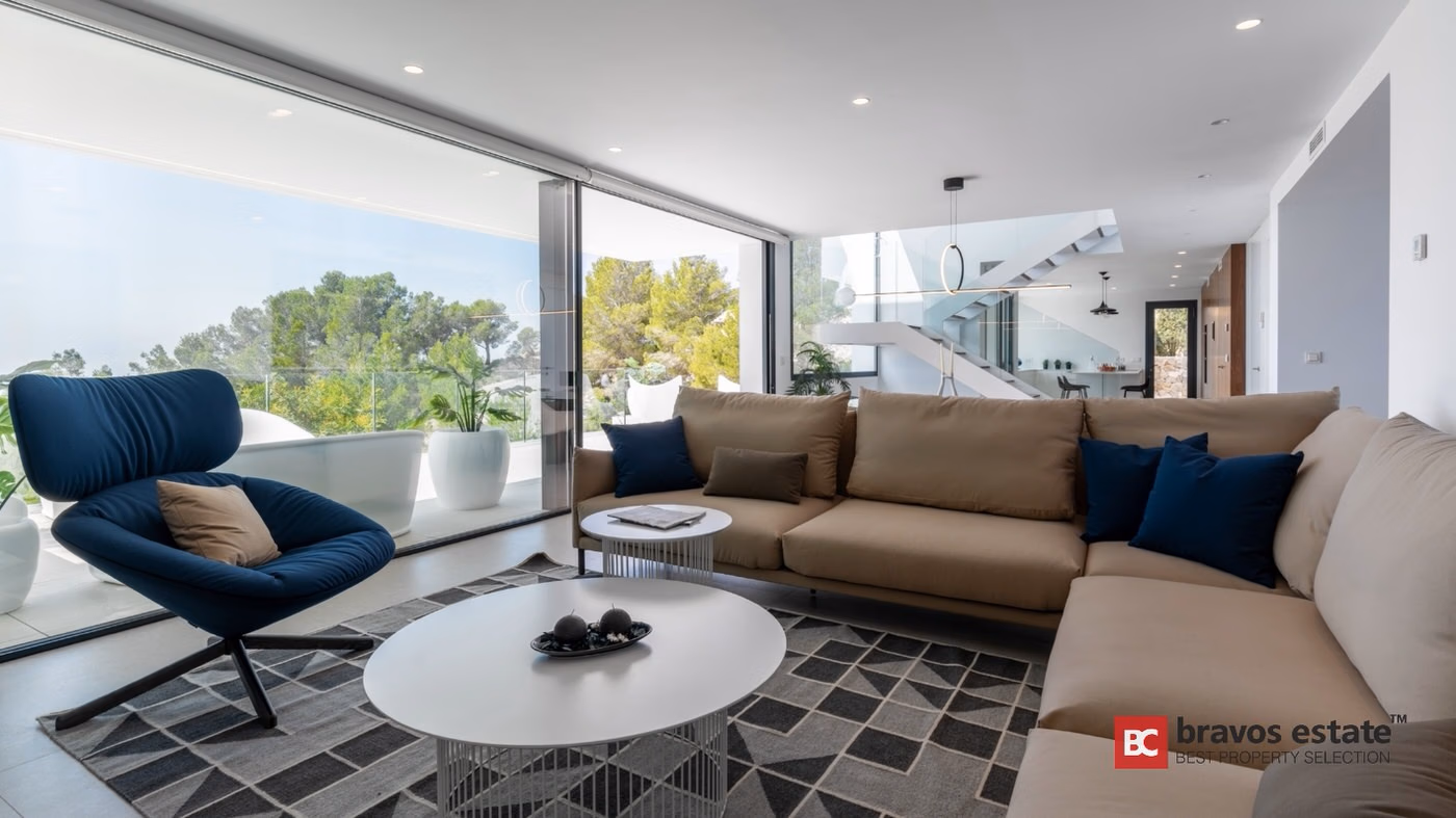 Двухэтажная вилла с видом на море в Altea Hills - 9