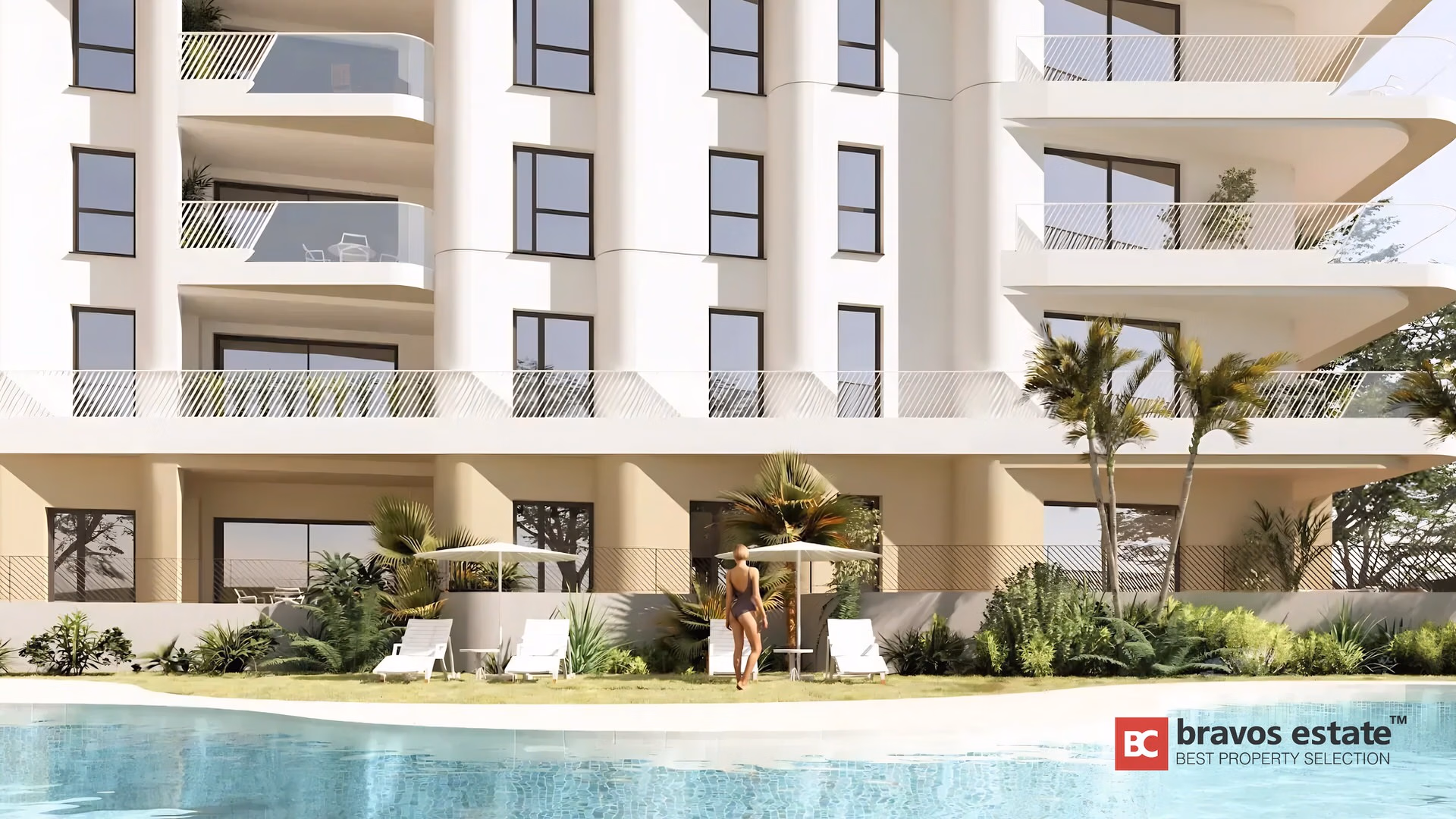 Благоустроенный бассейн и террасы в Allonbay Hills