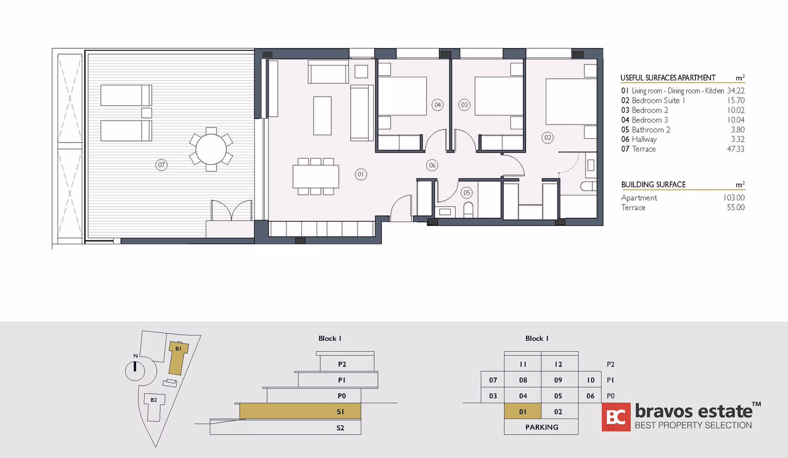 Просторные апартаменты, 3 спальни в Лас-Колинас · 127 m² - 12