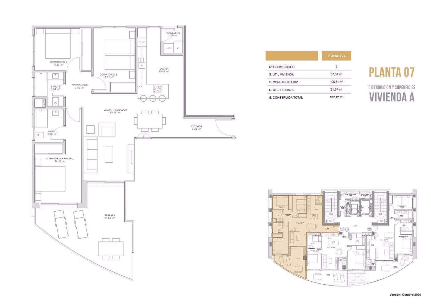 Апартаменты у моря, 3 спальни в Бенидорме · 125 m² - 36