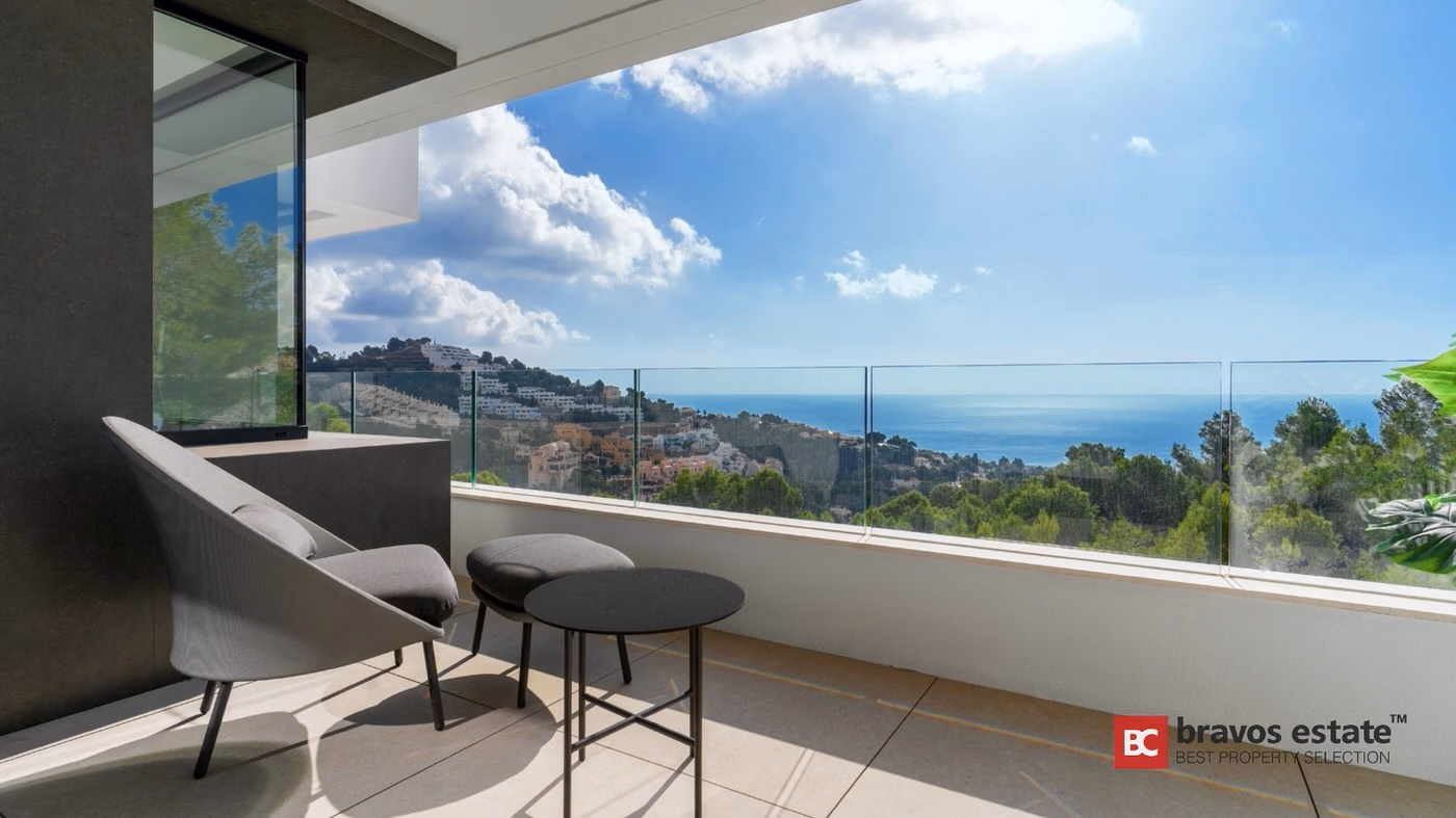 Двухэтажная вилла с видом на море в Altea Hills - 8