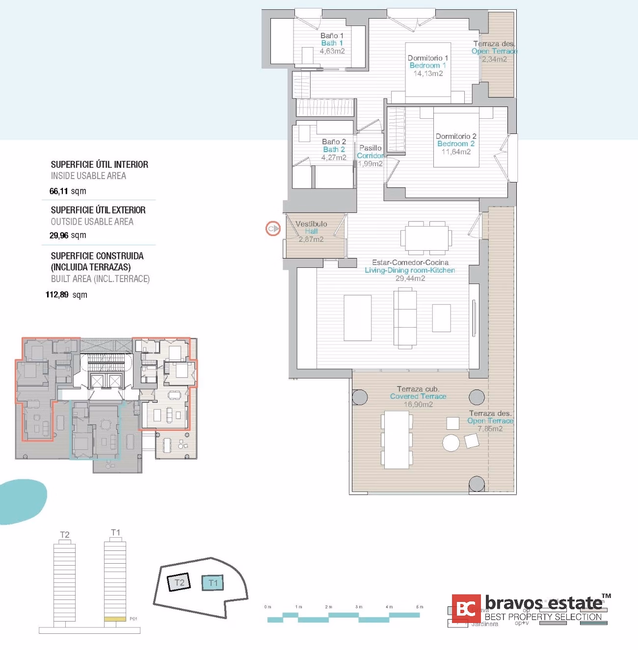 Апартаменты у моря, 2 спальни в Кальпе · 113 m² - 21