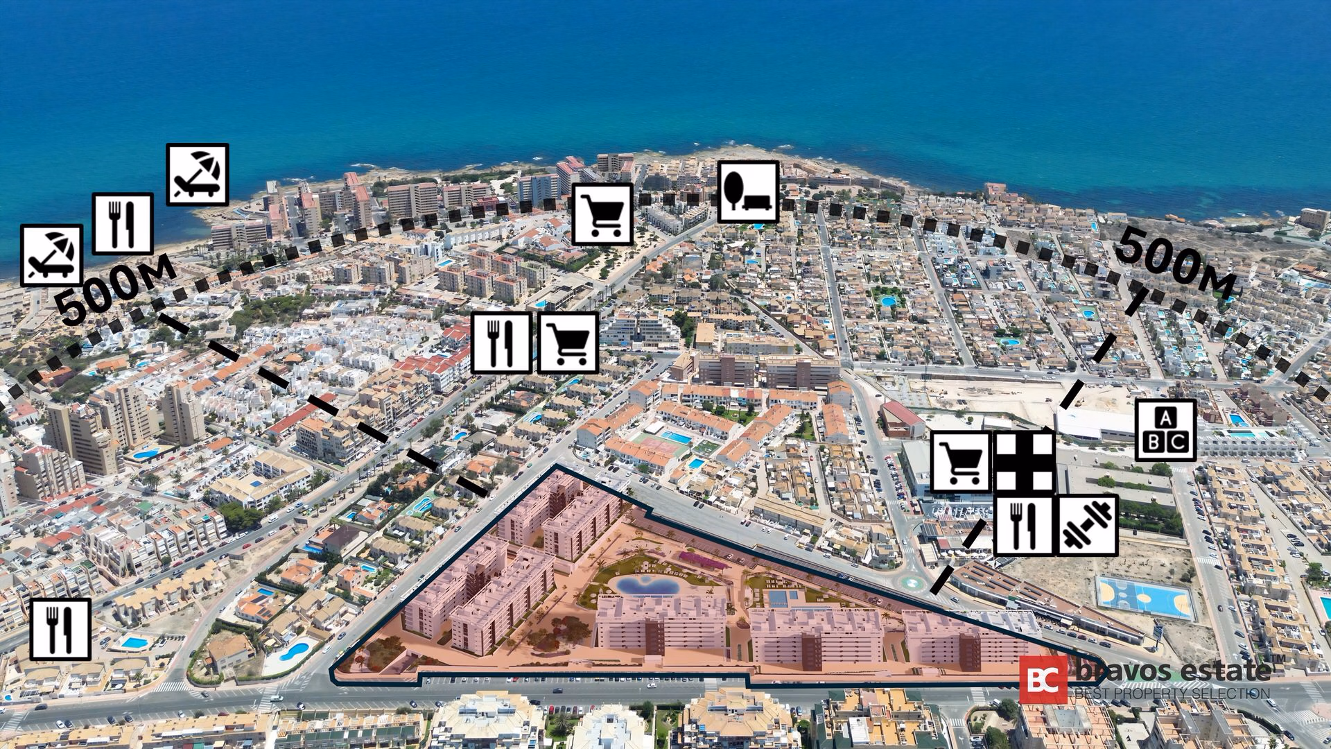 Апартаменты рядом с морем, 3 спальни в Ла Мате - 16
