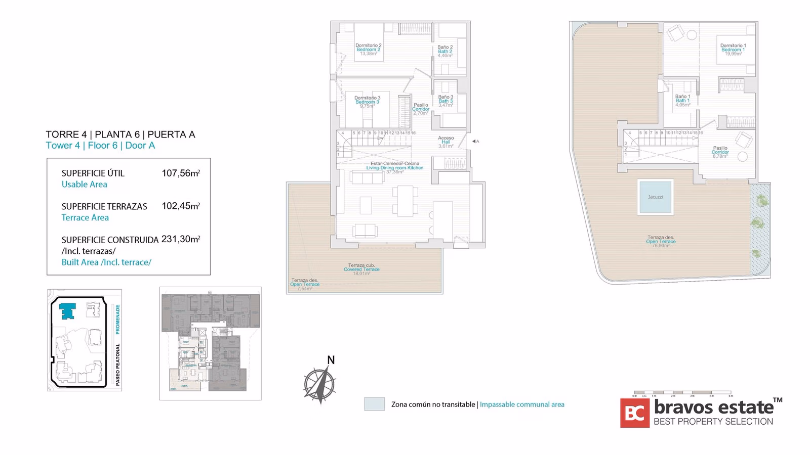 Апартаменты у моря, 3 спальни в Вильяхойосе · 138 m² - 1