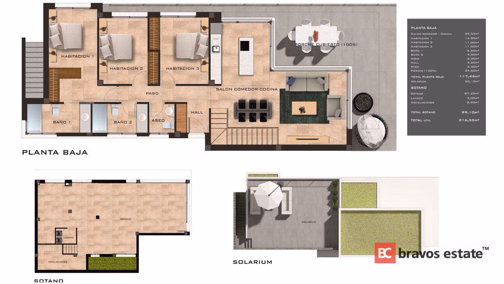 Новая вилла, 3 спальни в Вильямартине · 108 m² - 1