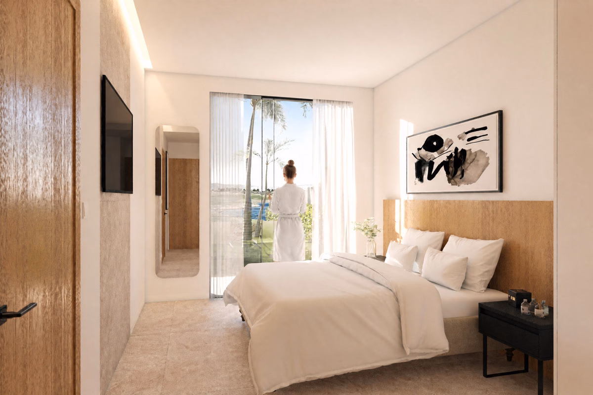 Вторая спальня с садовым светом, Lakeview Bungalows