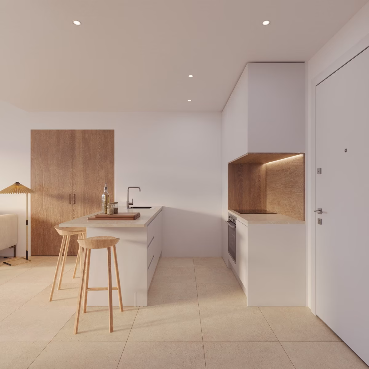 Кухня-гостиная в квартире Luminal Homes