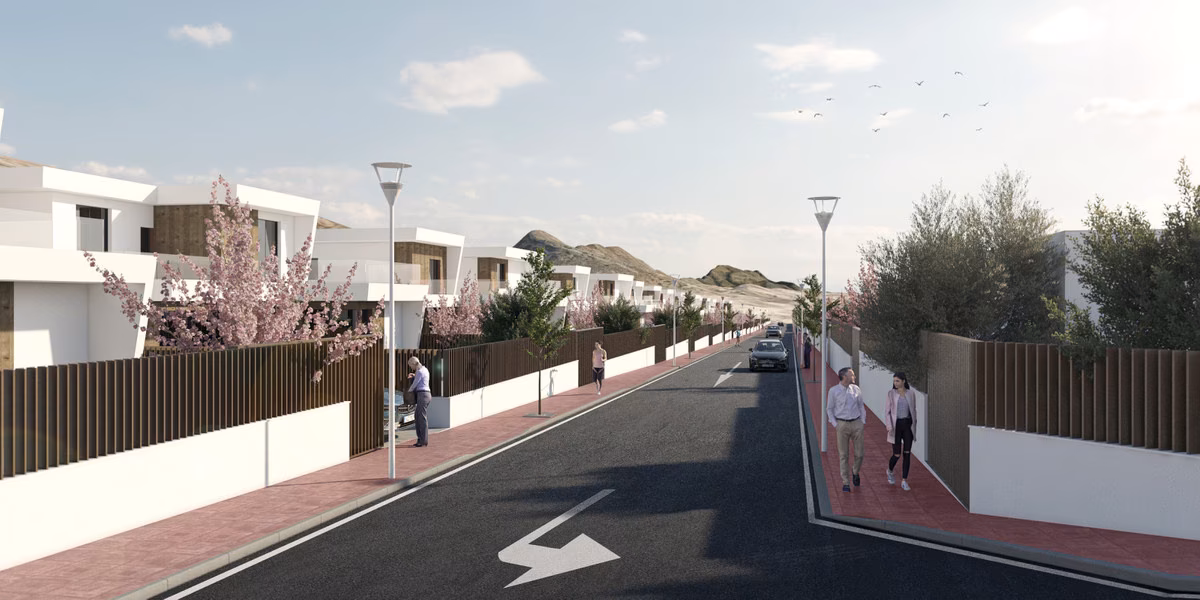Визуализация жилой улицы с виллами Montemar, Altaona Golf