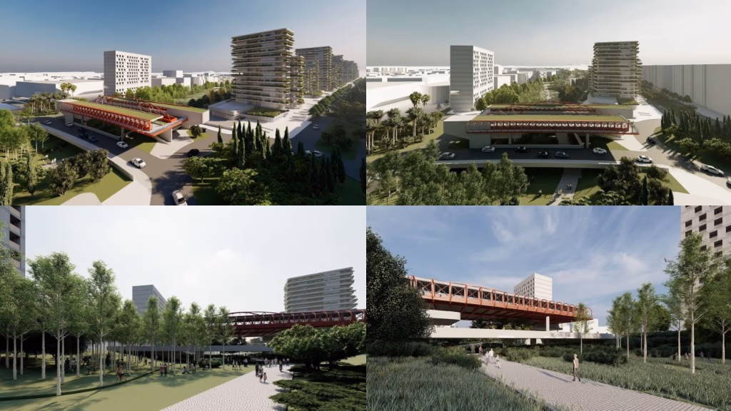 New intermodal station design at Parque Central Alicante