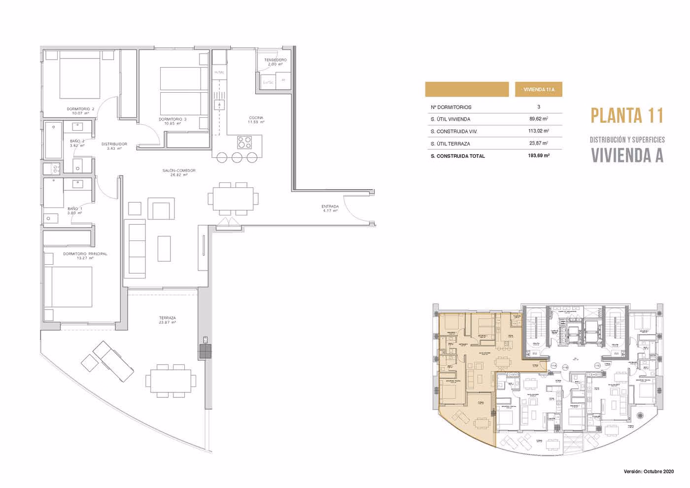 Апартаменты у моря, 3 спальни в Бенидорме · 125 m² - 35