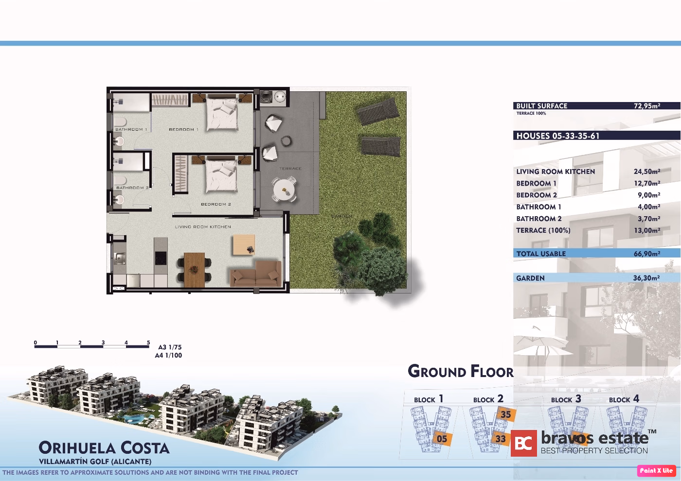 Апартаменты с 2 спальнями в Villamartín, 85 м² - 10