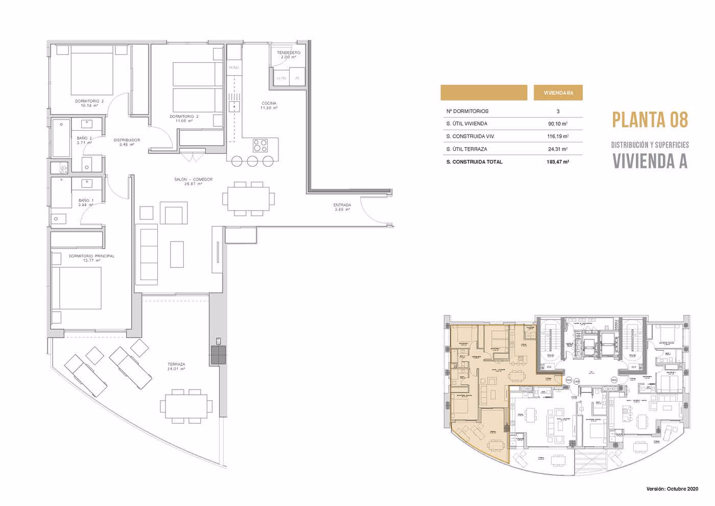 Апартаменты у моря, 3 спальни в Бенидорме · 125 m² - 37