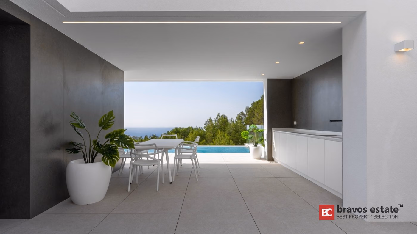 Двухэтажная вилла с видом на море в Altea Hills - 29